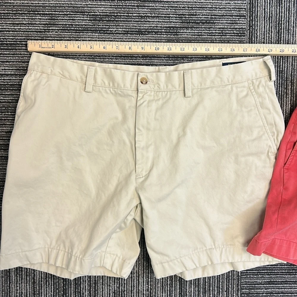 Bundle of 2 Polo Ralph Lauren Men’s Khaki Shorts Size Waist 38